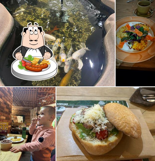 Еда в "Гусях-Лебедях"