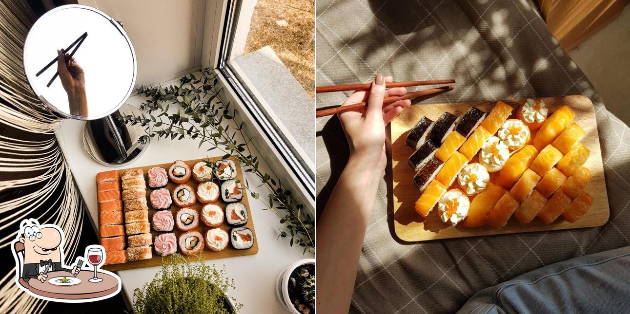 Еда в "Суши-Маркете"