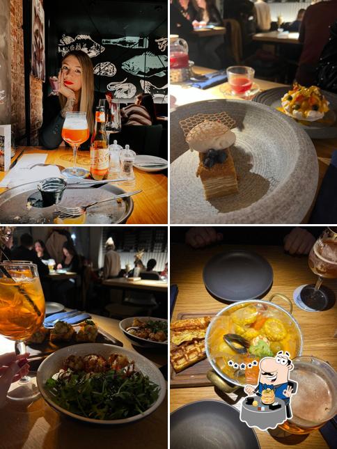Еда в "Lambic Seafood"