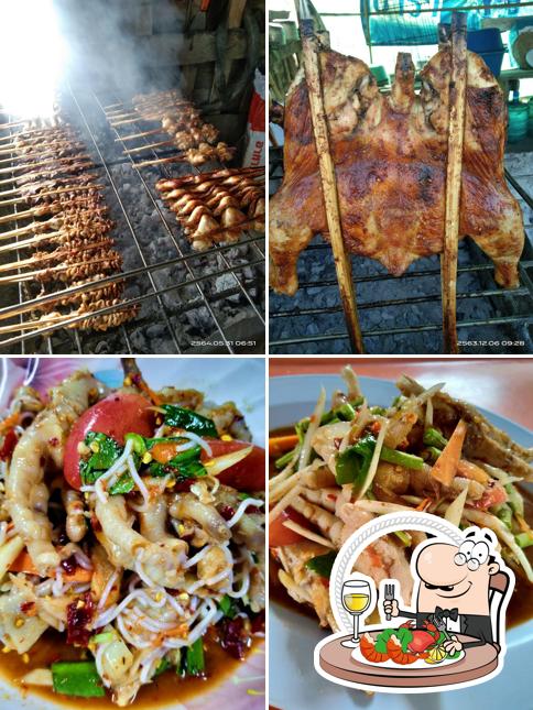 ร้านไก่ย่าง ทางขึ้นเขาลิง