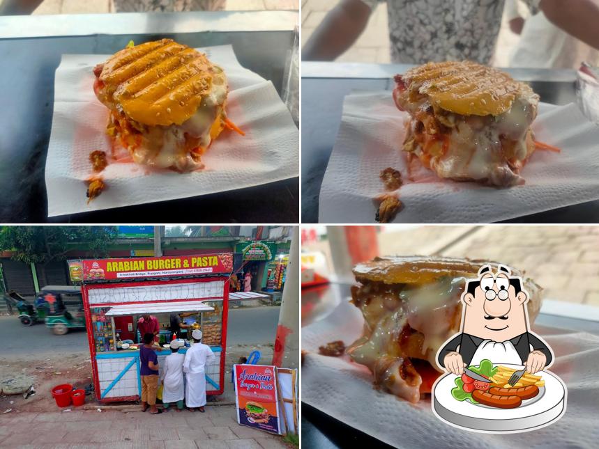 Arabian Burger and Pasta