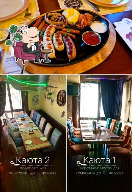 Посмотрите на внутренний интерьер "Пивной Бухты"