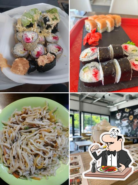 Шоколадный мусс в "Точка Суши"