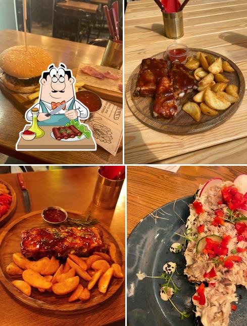 Свиные ребрышки в "Bochka Pub"