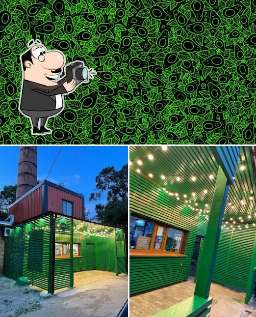 Взгляните на изображение кафе "Авокадо"