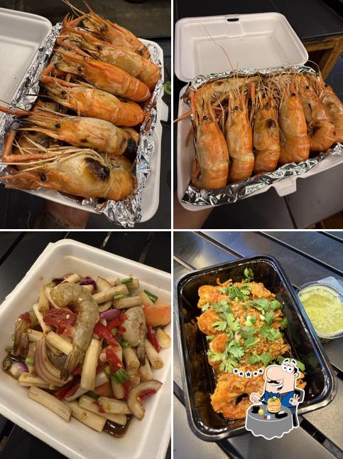 โอ้จ๊อดมันแซ่บมาก สุขสวัสดิ์39 - กุ้งเป็นกุ้งเผา ส้มตำ ยำ อาหารไทยอิสานซีฟู๊ด