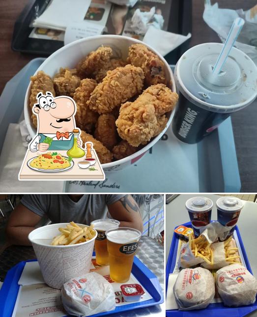 Еда в "Бургере Кинг"