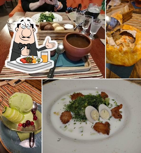 Блюда в "Ресторане Огурец"