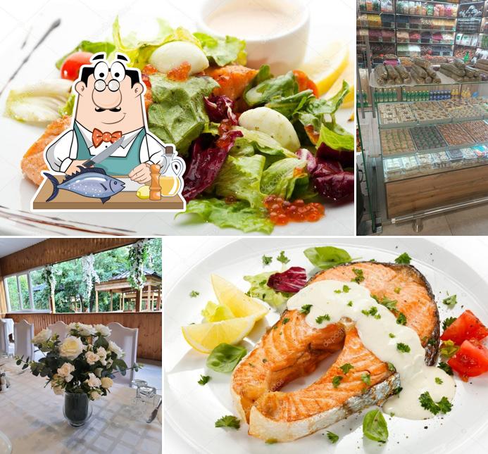 Лосось гриль в "Восточном Рае"