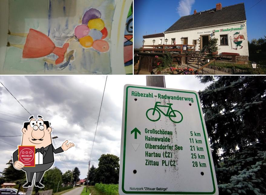 Это изображение ресторана "Gaststätte und Pension Zum Wanderfreund"