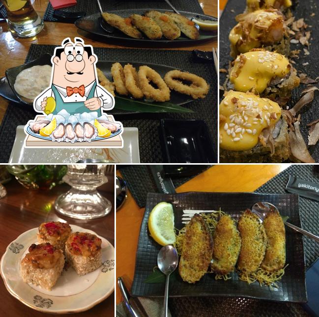 Устрицы в "Якитории"