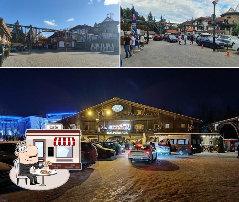 Наслаждайтесь свежим воздухом и пейзажем, открывающемся из "Альпенхауса"