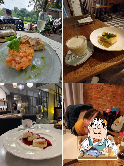 Лосось гриль в "Brooms"