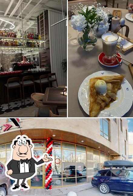 Снимок, на котором видны внутреннее оформление и внешнее оформление в Mosca