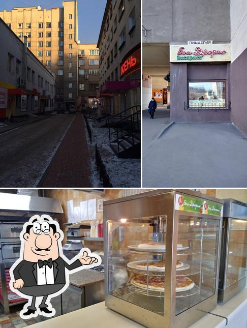 Помимо прочего, в Бон Джорно есть внутреннее оформление и внешнее оформление