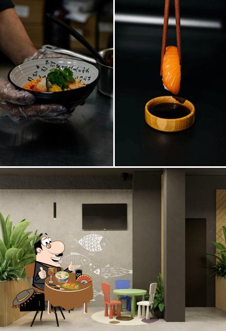 Еда в "Up Sushi"