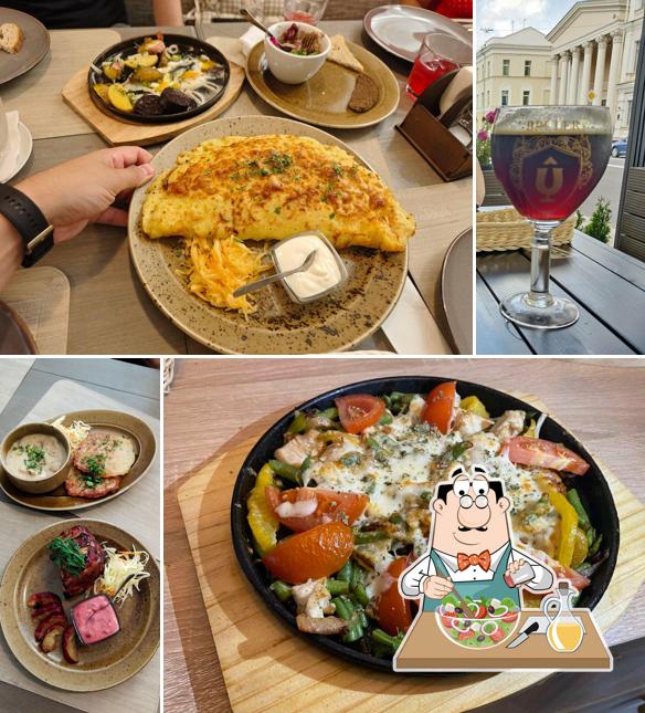 Греческий салат в "Панский драник"