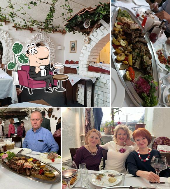 Посмотрите на внутренний интерьер "Балкана-Гриля"