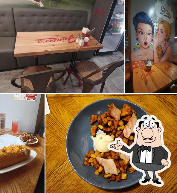 Интерьер "Gunter's Немецкая сосисочная"