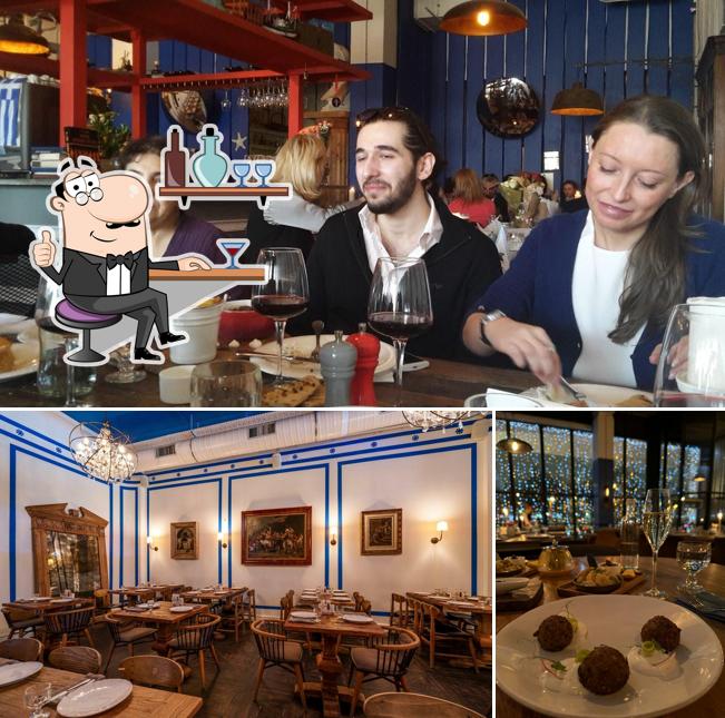 Посмотрите на внутренний интерьер "Молона Лаве"