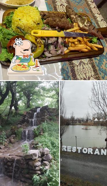 مطعم على شلال