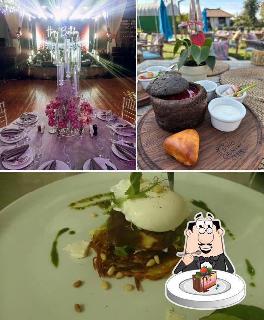 Шоколадный торт в "Ресторане Soho Country Club"