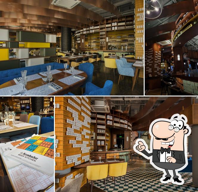 Посмотрите на внутренний интерьер "Krombacher BeerKitchen"