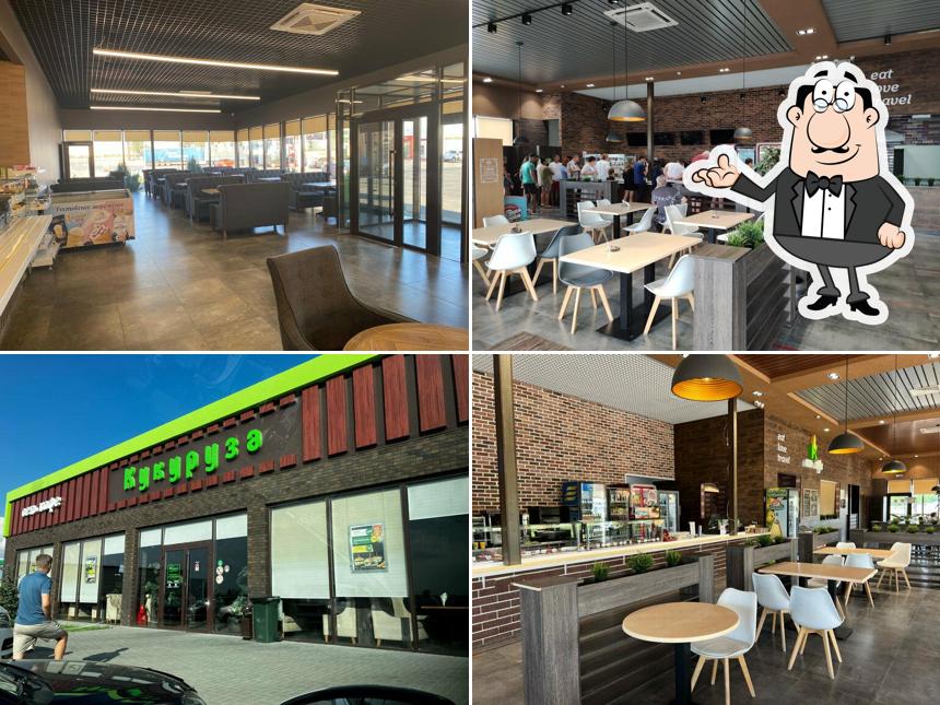 Посмотрите на внутренний интерьер "Кукуруза"