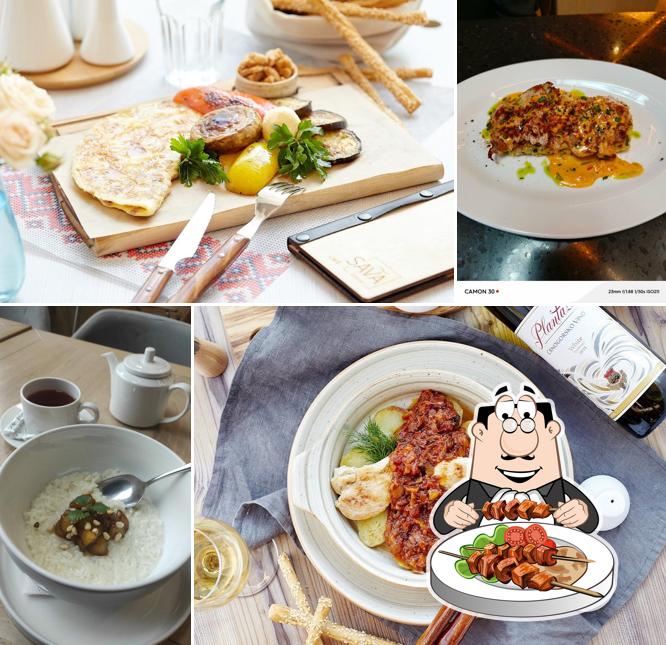 Блюда в "Городском кафе "SAVA""