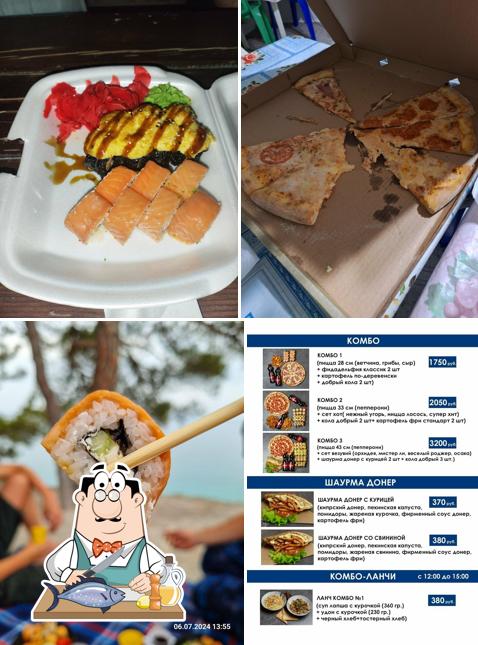 Лосось гриль в "Blue Bay Food"