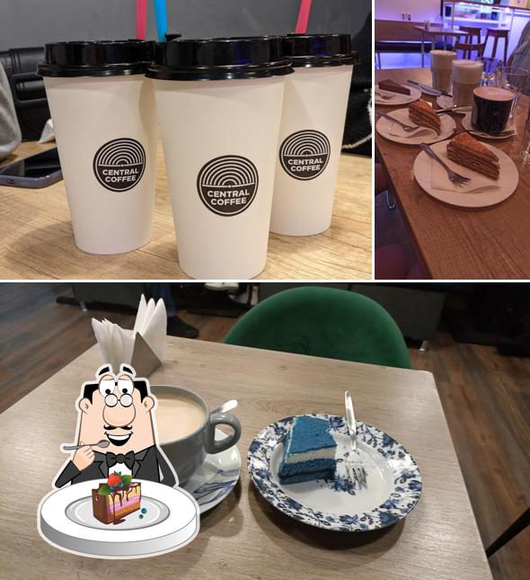 Шоколадный торт в "Центральная кофейня"