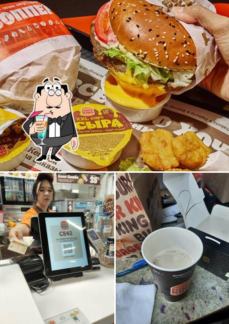Помимо прочего, в Бургер Кинг есть напитки и бургеры