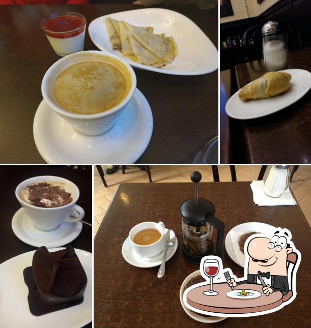 Еда в "Библио-кафе"