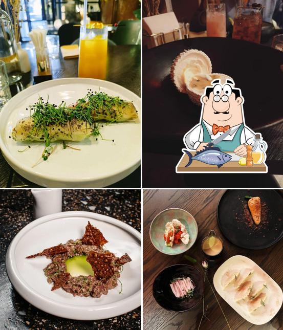 Лосось гриль в "Anyway"