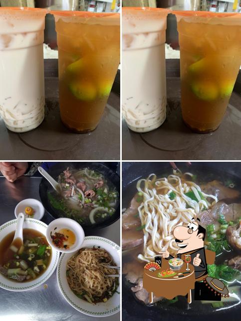 鮮茶舖、牛肉麵、河粉、水餃、冷飲