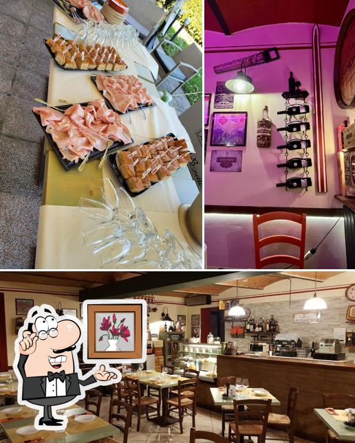 Посмотрите на внутренний интерьер "Trattoria la Ciuséra"