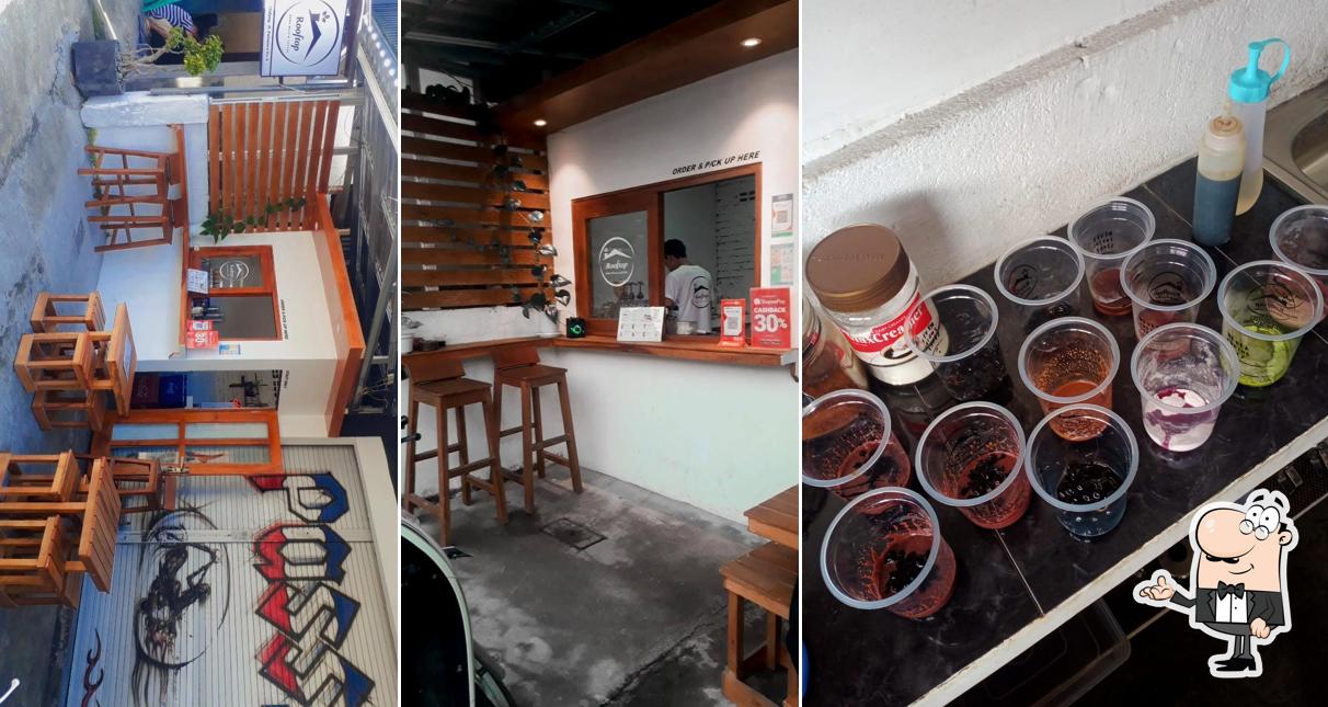 Rooftop boba milk coffee