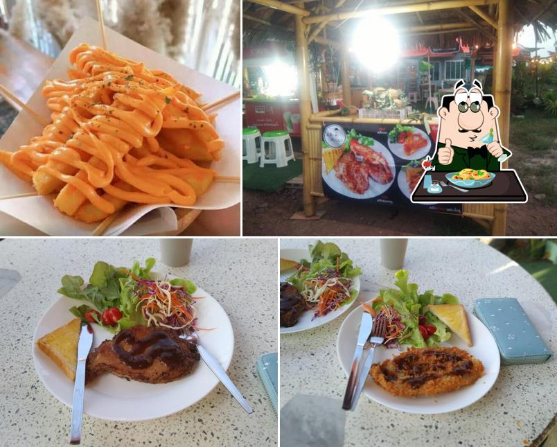 ส้มตำ& สเต็กท่าทราย ท่าทราย