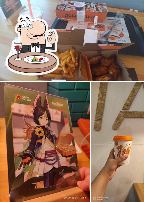 Это фото, где изображены еда и напитки в Додо Пицца