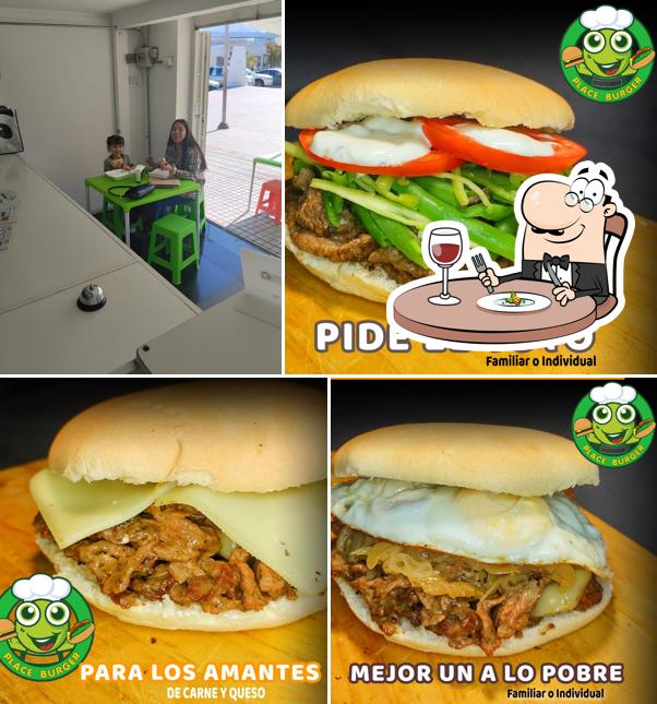 Place burger