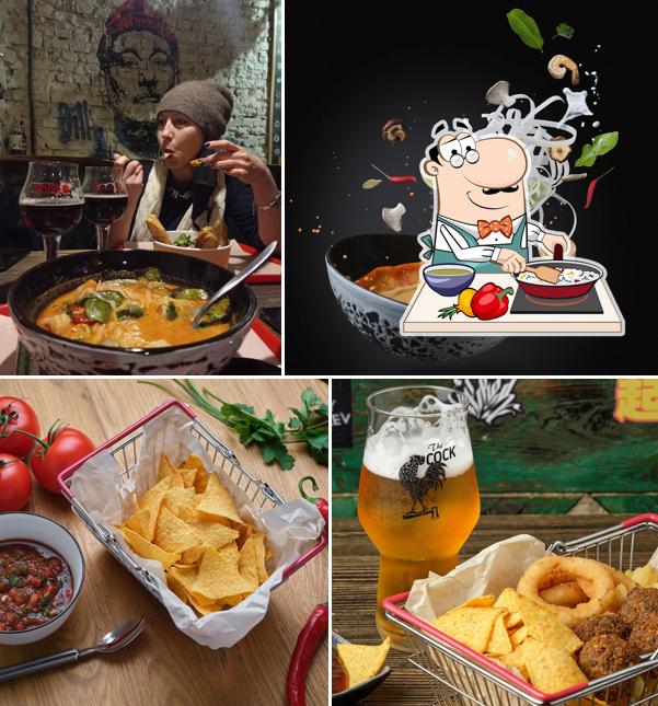 Паэлья в "The Cock beer pub"