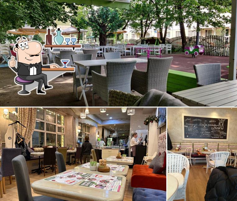 Помимо прочего, в АндерСон есть внутреннее оформление и доска для меню