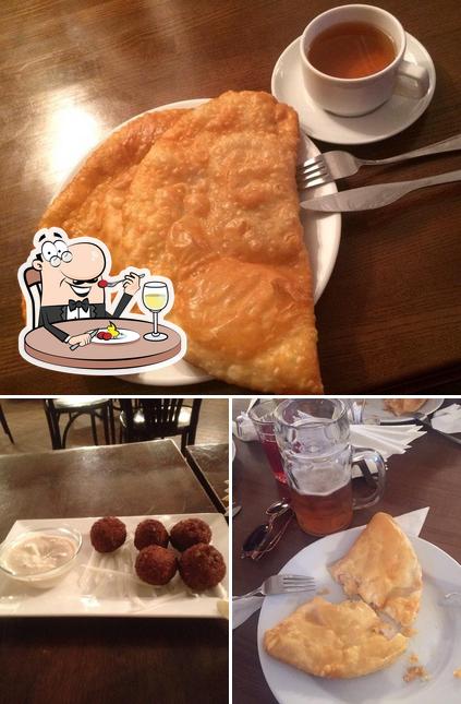 Тесто и мясо