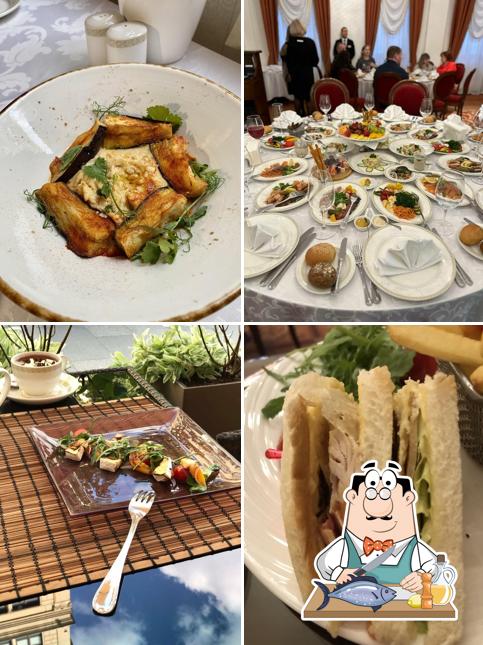 Лосось гриль в "Романове"