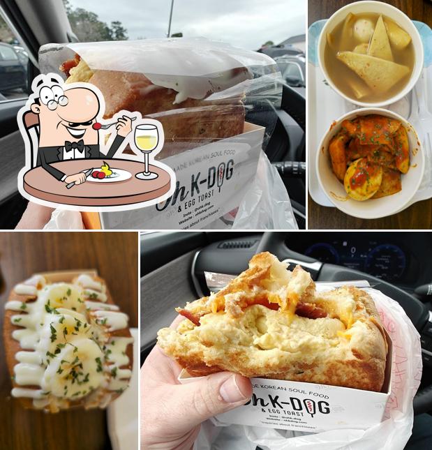 Oh k-dog& egg toast