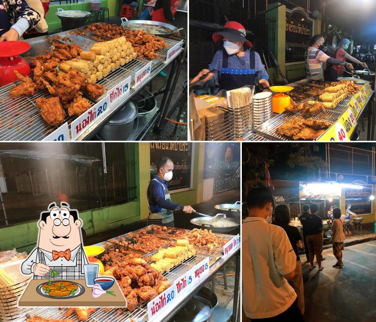 หมูทอดหน้าโรงเรียนวัดป่าประดู่