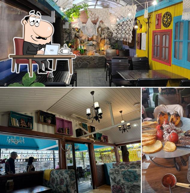 Посмотрите на внутренний интерьер "Хижины"