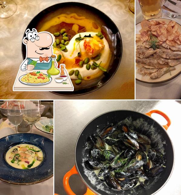 Еда в "Рыбном базаре"