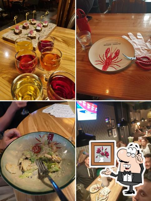 Посмотрите на внутренний интерьер "Раковарни "Клешни и хвосты""