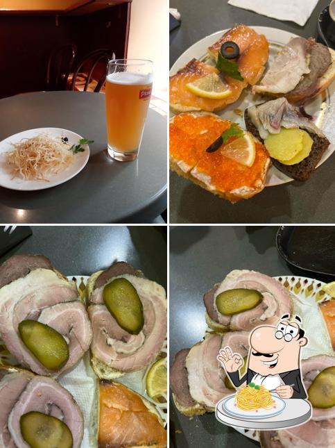 Паста карбонара в "Рюмочной"